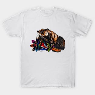 Bear on a shoe nest T-Shirt